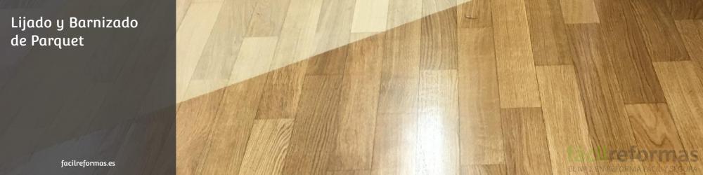 Lijado y barnizado de parquet