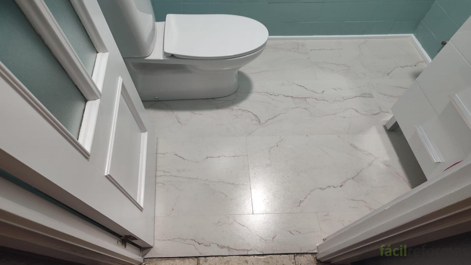 Cambio de suelo SPC en Cuarto de Baño