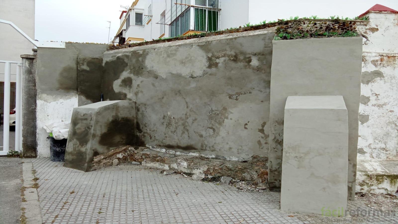 Reparación de muro exterior en Cádiz