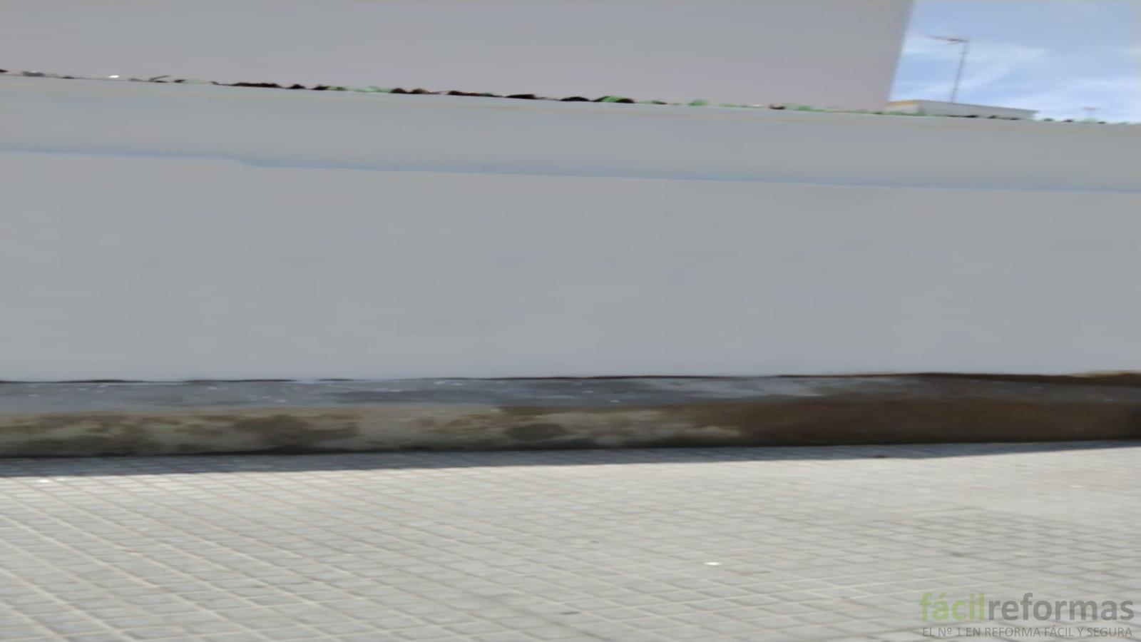 Reparación de muro exterior en Cádiz